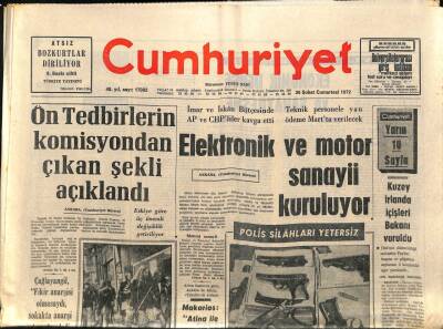 Cumhuriyet Gazetesi 26 Şubat 1972 - Nesrin Sipahi Amerikada Konserler Verecek GZ87473 - 1