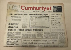 Cumhuriyet Gazetesi 26 Temmuz 1977 GZ1341 - 2