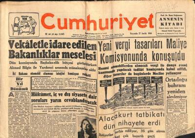 Cumhuriyet Gazetesi 27 Aralık 1956 - Yahya Kemal Hasta - Safiye Ayla Ameliyat Oldu GZ85338 - 1