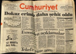 Cumhuriyet Gazetesi 27 Ekim 1985 - Demirel Dağa Taşa Korku Sinmiş GZ60757 - 2
