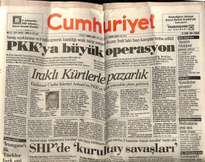 Cumhuriyet Gazetesi 27 Ekim 1991 - Doğum Günü Hediyesi GZ56940 - 1