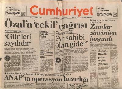 Cumhuriyet Gazetesi 27 Eylül 1988 - Naim Süleymanoğluna Başkentte Coşkulu Karşılama GZ61307 - 2