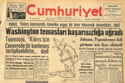 Cumhuriyet Gazetesi 27 Haziran 1964 - Johnson , Papandreuyu İkili Görüşme İçin İkna Edemedi GZ160385 - Gökçekoleksiyon