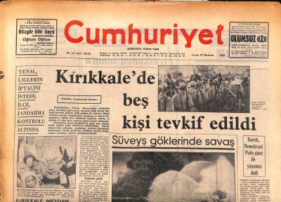 Cumhuriyet Gazetesi 27 Haziran 1969 - Yenal , Liglerin İptalini İstedi - 1