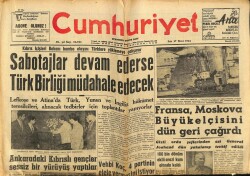 Cumhuriyet Gazetesi 27 Mart 1962 - Fransa , Moskova Büyükelçisini Dün Geri Çağırdı GZ69575 - 1