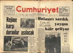 Cumhuriyet Gazetesi 27 Mart 1969 - Yılmaz Güney Muşun Karlı Steplerinde Film Çevirdi - Bulaşıcı Sarılık Yaygın Hâle Geliyor GZ121812 - 1