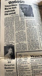 Cumhuriyet Gazetesi 27 Mart 1969 - Yılmaz Güney Muşun Karlı Steplerinde Film Çevirdi - Bulaşıcı Sarılık Yaygın Hâle Geliyor GZ121812 - 2