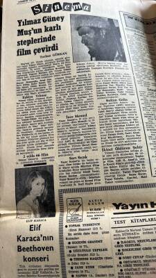 Cumhuriyet Gazetesi 27 Mart 1969 - Yılmaz Güney Muşun Karlı Steplerinde Film Çevirdi - Bulaşıcı Sarılık Yaygın Hâle Geliyor GZ121812 - 2
