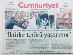 Cumhuriyet Gazetesi - 27 Mart 2004 - İktidar Terörü Yaşanıyor GZ43469 - 2