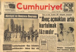 Cumhuriyet Gazetesi 27 Mayıs 1964 - Gazi Osman Paşanın İki Torununu Bulduk - Saroyan İstanbul'da GZ160354 - Gökçekoleksiyon