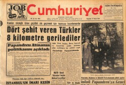 Cumhuriyet Gazetesi 27 Nisan 1964 - Kıbrıs Konusunda Konuşan Feyzioğlu ''Kuvvetli Olmak Başta Gelen Çaredir'' dedi GZ160434 - Gökçekoleksiyon