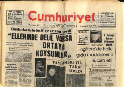 Cumhuriyet Gazetesi 27 Ocak 1968 - İngilterede Halk Gıda Maddelerine Hücum Etti GZ82481 - 1
