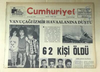 Cumhuriyet Gazetesi 27 Ocak 1974 GZ444 - 2