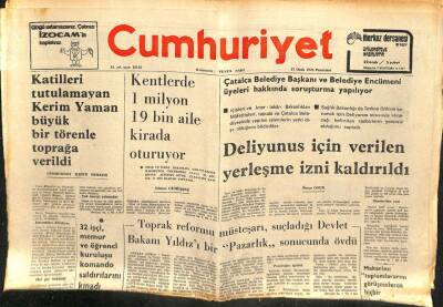 Cumhuriyet Gazetesi 27 Ocak 1975 - BM Heyeti Haşhaş Yöresinde Siyasal Araştırma Yaptı GZ103415 - 2
