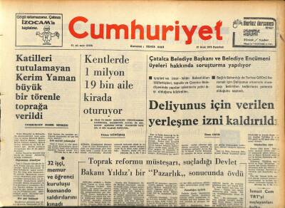 Cumhuriyet Gazetesi 27 Ocak 1975 - Üslerden Getirilen Türklerin Kıbrısa Yollanmasına Başlandı GZ93038 - 1