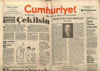 Cumhuriyet Gazetesi 27 Ocak 1988 - ABDden İtiraf GZ75972 - 1