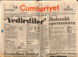 Cumhuriyet Gazetesi 27 Ocak 1989 - Batının Gözü Cizrede GZ62272 - 2