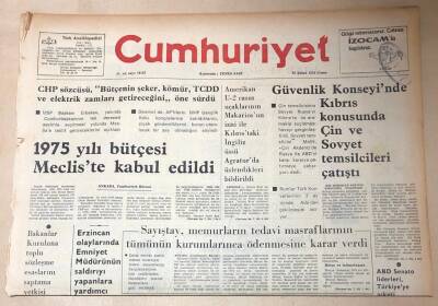 Cumhuriyet Gazetesi 27 Şubat 1975 GZ172 - 1