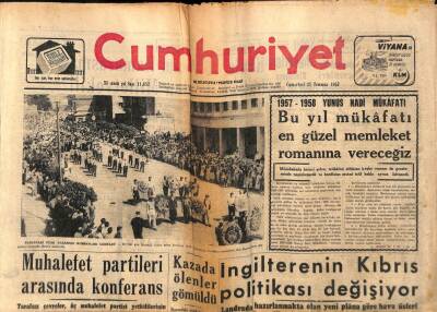 Cumhuriyet Gazetesi 27 Temmuz 1957 - Amerikan Senatosunda Türkiye Hakkında Gizli Müzakereler GZ87196 - 1