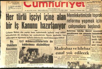 Cumhuriyet Gazetesi 27 Temmuz 1960 - Madrabaz Ve Hilebaz Esnaf Yok Edilecek GZ110027 - 1
