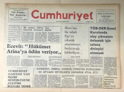 Cumhuriyet Gazetesi 27 Temmuz 1976 GZ281 - 2