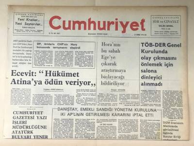 Cumhuriyet Gazetesi 27 Temmuz 1976 GZ281 - 1