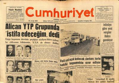 Cumhuriyet Gazetesi 28 Ağustos 1963 - Suphi Kanerìn Cenaze Töreninde Hadise Çıktı GZ88119 - 1