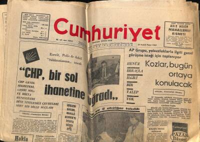 Cumhuriyet Gazetesi 28 Aralık 1969 - Yaşar Kemal , Engin Cezzar Film Şirketi Kurdular - İpşiroğlunun Sözleşmesi Yenilenmiyor GZ124380 - 1