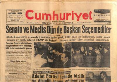 Cumhuriyet Gazetesi 28 Ekim 1961 - Antidemokratik 84 Kanunla İlgili Tasarılar Başbakanlıkta GZ90586 - 1