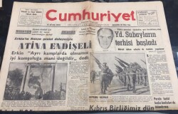 Cumhuriyet Gazetesi 28 Ekim 1964-Kıbrıs Birliğimiz Dün İskenderuna Döndü GZ6001 - 1