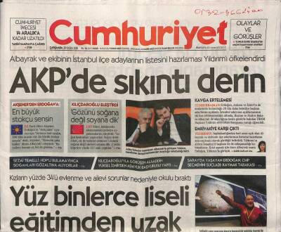 Cumhuriyet Gazetesi 28 Kasım 2018 - Datçada Jet Hızıyla Satış , Saman Altından Arazi Yürütüldü GZ94528 - 1