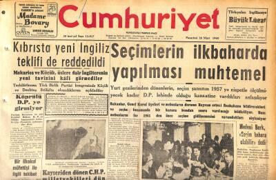 Cumhuriyet Gazetesi 28 Mart 1960 - Yaşar Kemal Nobel Adayı Mı Olacak ? - Margarete Düğün Hediyeleri GZ119997 - 1
