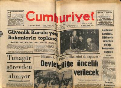 Cumhuriyet Gazetesi 28 Mart 1971 - Kanlı Çarpışmalara Sahne Olan Doğu Pakistanda Kadın Askerler GZ59227 - 1