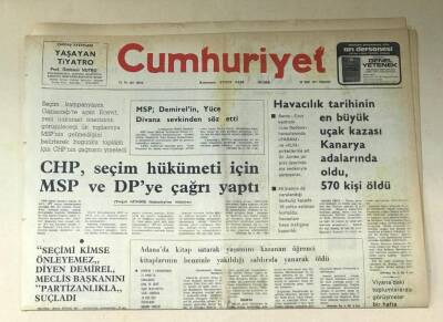 Cumhuriyet Gazetesi 28 Mart 1977 GZ695 - 1