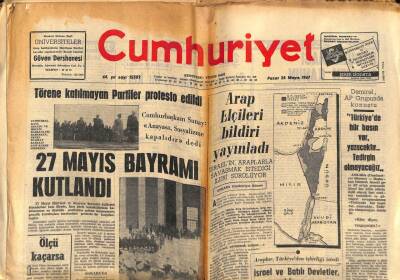 Cumhuriyet Gazetesi 28 Mayıs 1967 - Arap Elçileri Bildiri Yayınladı GZ88044 - 1