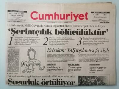 Cumhuriyet Gazetesi 28 Mayıs 1997 Pariste Tarihi Barış Anlaşması -GZ14865 - 1