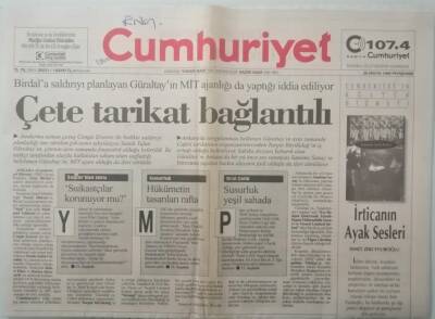 Cumhuriyet Gazetesi 28 Mayıs 1998 Ordudan 3.Derece Çatışmalar İçin Stratejik Düşünce Çalışması -GZ37529 - 1
