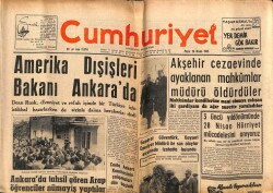 Cumhuriyet Gazetesi 28 Nisan 1963 - Amerika Dışişleri Bakanı Ankarada GZ70117 - 1