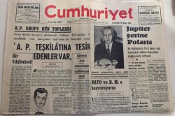 Cumhuriyet Gazetesi 28 Nisan 1965-A.P. Teşkilatına Tesir Edenler Var GZ6048 - 1