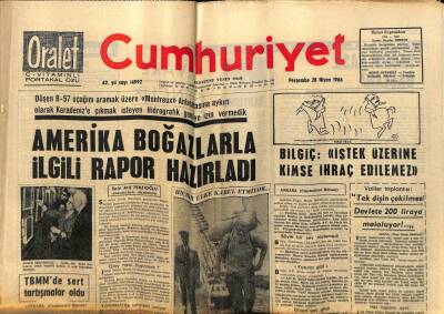 Cumhuriyet Gazetesi 28 Nisan 1966 - Batılılar Kıbrıs İçin Yeni Bir Plan Hazırladı GZ59230 - 1