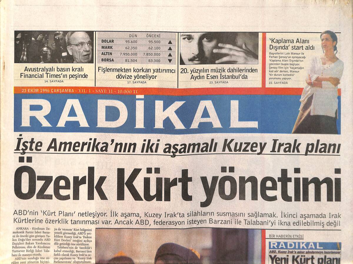 Cumhuriyet Gazetesi 28 Nisan 1999 - Eczacıbaşı Kupaya Doymuyor - Sağda Kongre Rüzgarları GZ2417 - 1