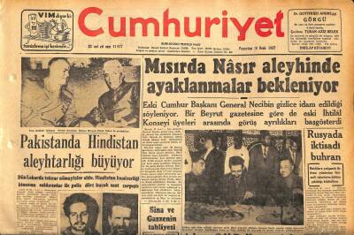 Cumhuriyet Gazetesi 28 Ocak 1957 - Pakistanda Hindistan Aleyhtarlığı Büyüyor - Rusyada İktisadi Buhran GZ120227 - 1