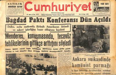 Cumhuriyet Gazetesi 28 Ocak 1958 - Tekel Egeden Yüksek Fiyatla Tütün Alıyor - Kıbrıs Türklerinin Dünkü Büyük Nümayişi GZ120376 - 1