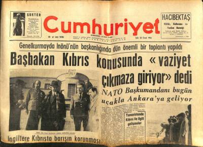 Cumhuriyet Gazetesi - 28 Ocak 1964 - Kıbrıs Konusunda Vaziyet Çıkmaza Giriyor GZ99616 - 1