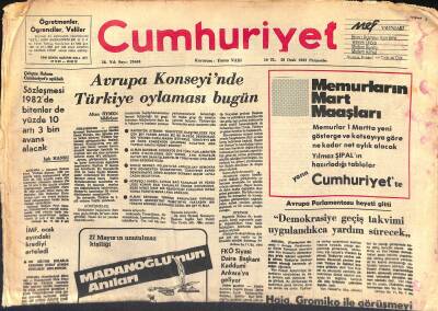 Cumhuriyet Gazetesi 28 Ocak 1982 - Haig , Gromiko İle Görüşmeyi Kasvetli Olarak Niteledi GZ119416 - 1