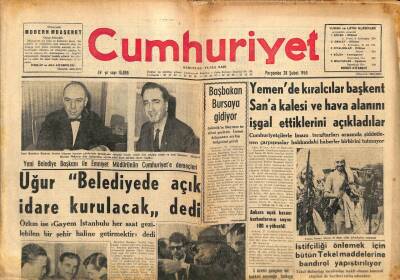 Cumhuriyet Gazetesi 28 Şubat 1963 - Ceyhan Ovasında Sular Altındaki Köylere Uçaklar Yiyecek Atıyorlar GZ96929 - 1