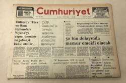 Cumhuriyet Gazetesi 28 Şubat 1977 GZ1193 - 1