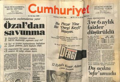 Cumhuriyet Gazetesi 28 Şubat 1986 - Doğum Günü Hediyesi GZ56871 - 1
