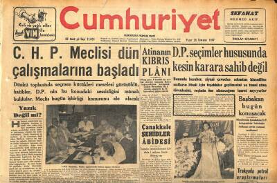Cumhuriyet Gazetesi 28 Temmuz 1957 - Guatemala C. Başkanı Katledildi - Trakyada Petrol Araştırmaları GZ120326 - 1