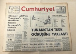 Cumhuriyet Gazetesi 28 Temmuz 1974 GZ1461 - 2
